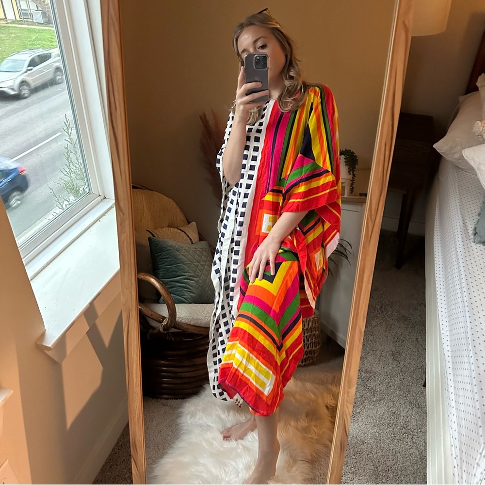 Vintage Handmade Color Block Dress
